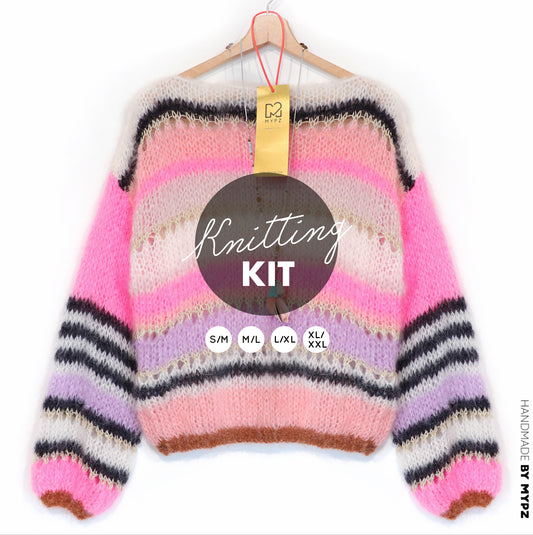 Strickset – MYPZ Basic Light Mohair Pullover Alex no10 (ENG-NL-DE)