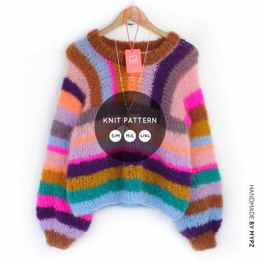 Strickanleitung – MYPZ Light Mohair Pullover Como No9 (ENG-NL-DE)