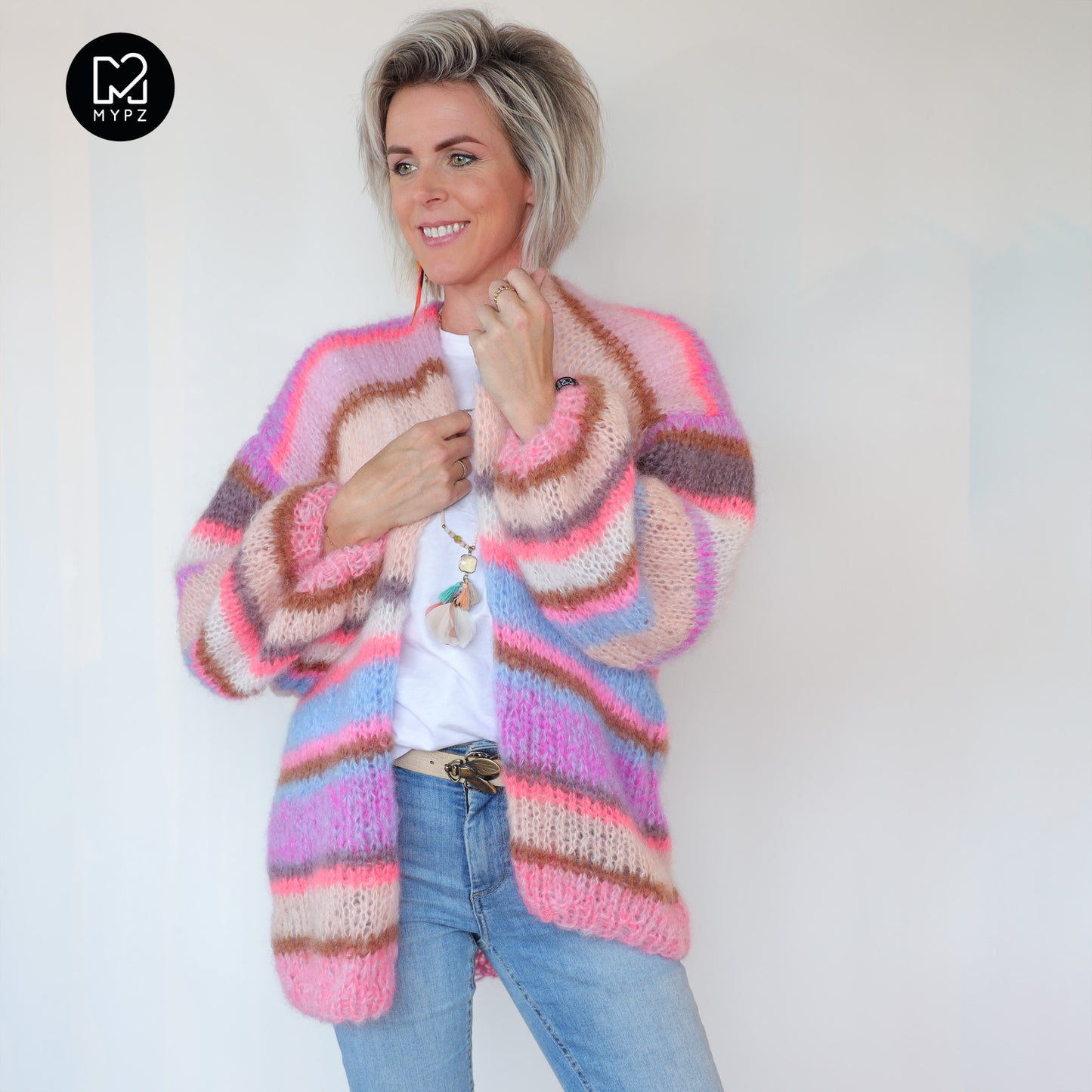 Strickset – MYPZ Basic Light Mohair Cardigan Coral No10 (ENG-NL-DE)