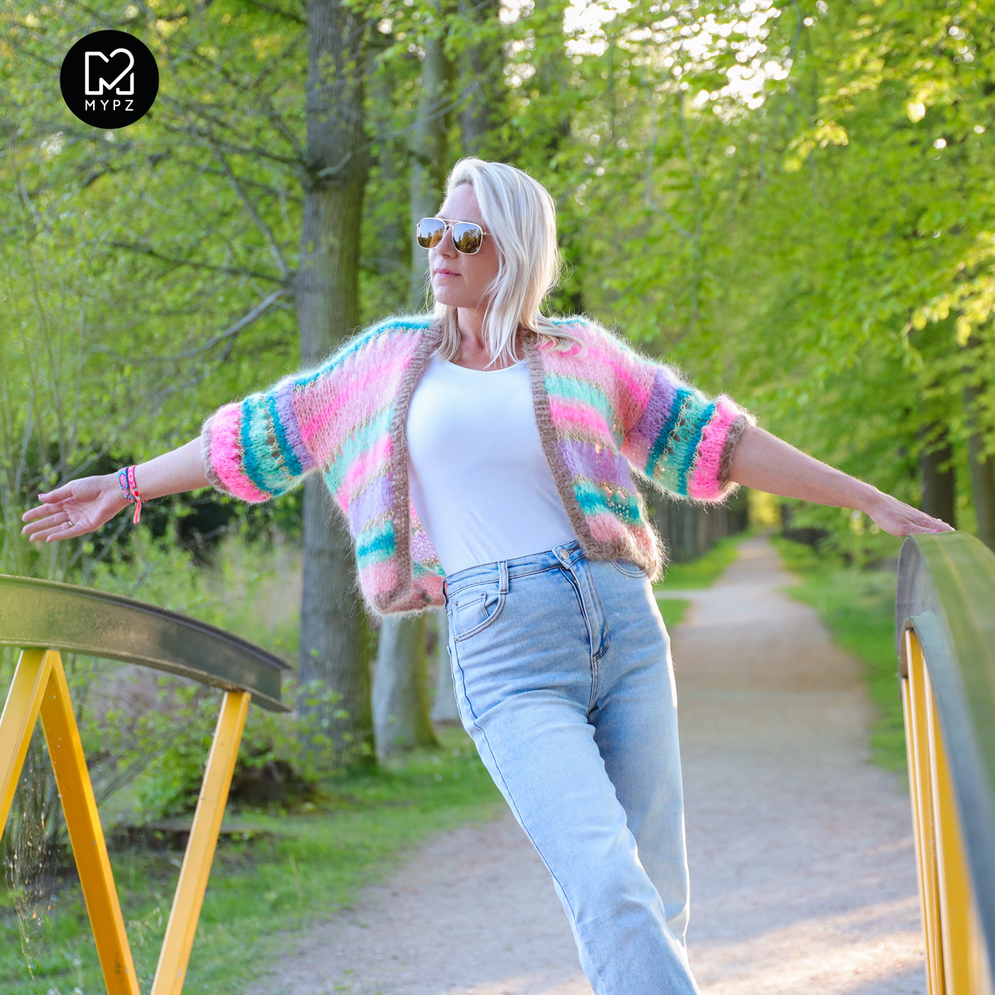Strickanleitung – MYPZ Kurze Mohair Cardigan Faby No10 (ENG-NL-DE)