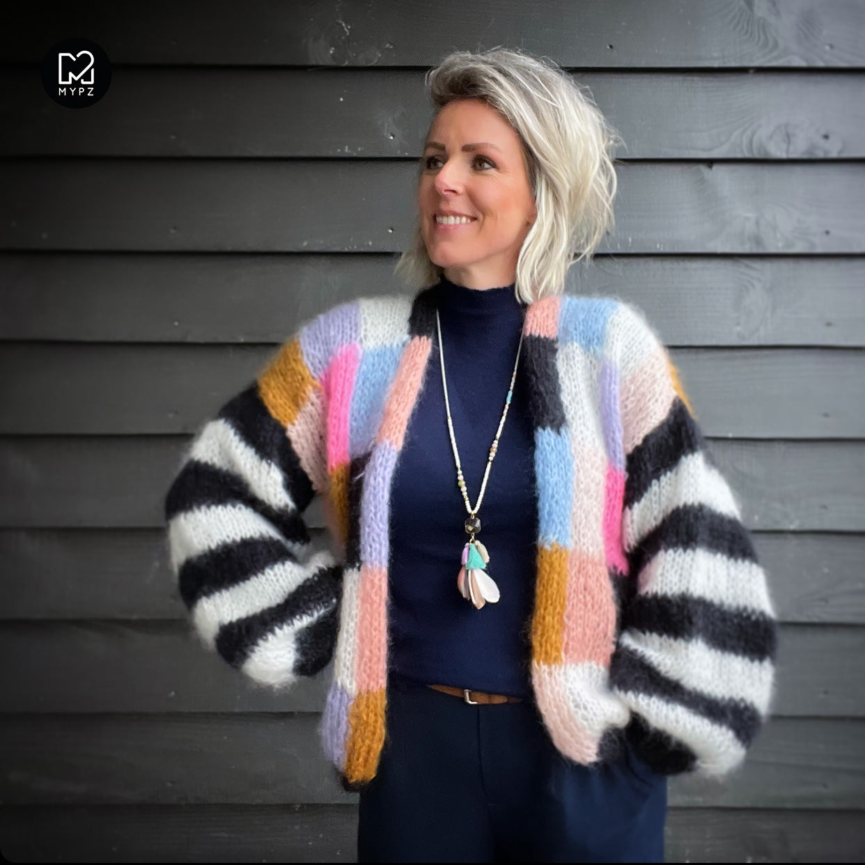 Knitting pattern – MYPZ Light Mohair Cardigan Fuzzy No10 (ENG-NL