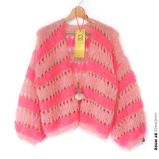 Strickmuster – MYPZ Cropped Light Mohair Cardigan Summerflow No10 (ENG-DE-NL-ES-FR-IT-DA-SV-NO)