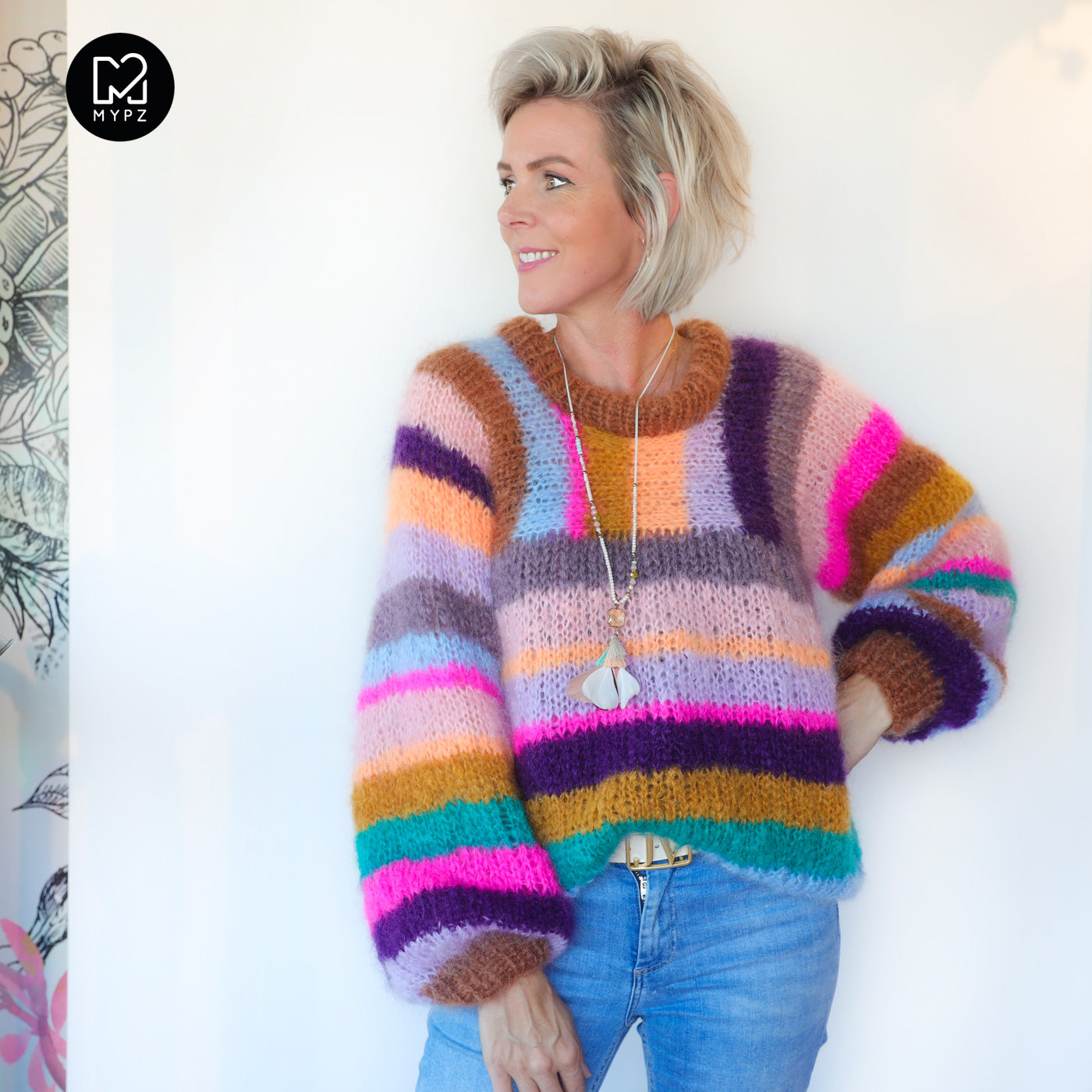 Knit Pattern – MYPZ Light Mohair pullover Como No9 (ENG-NL-DE)