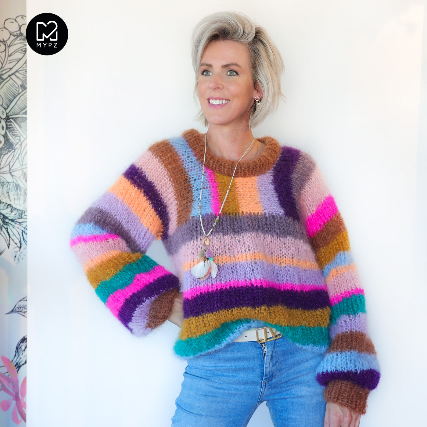 Strickanleitung – MYPZ Light Mohair Pullover Como No9 (ENG-NL-DE)