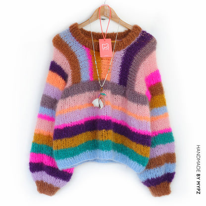 Knitting kit – MYPZ Light Mohair pullover Como No9 (ENG-NL-DE)