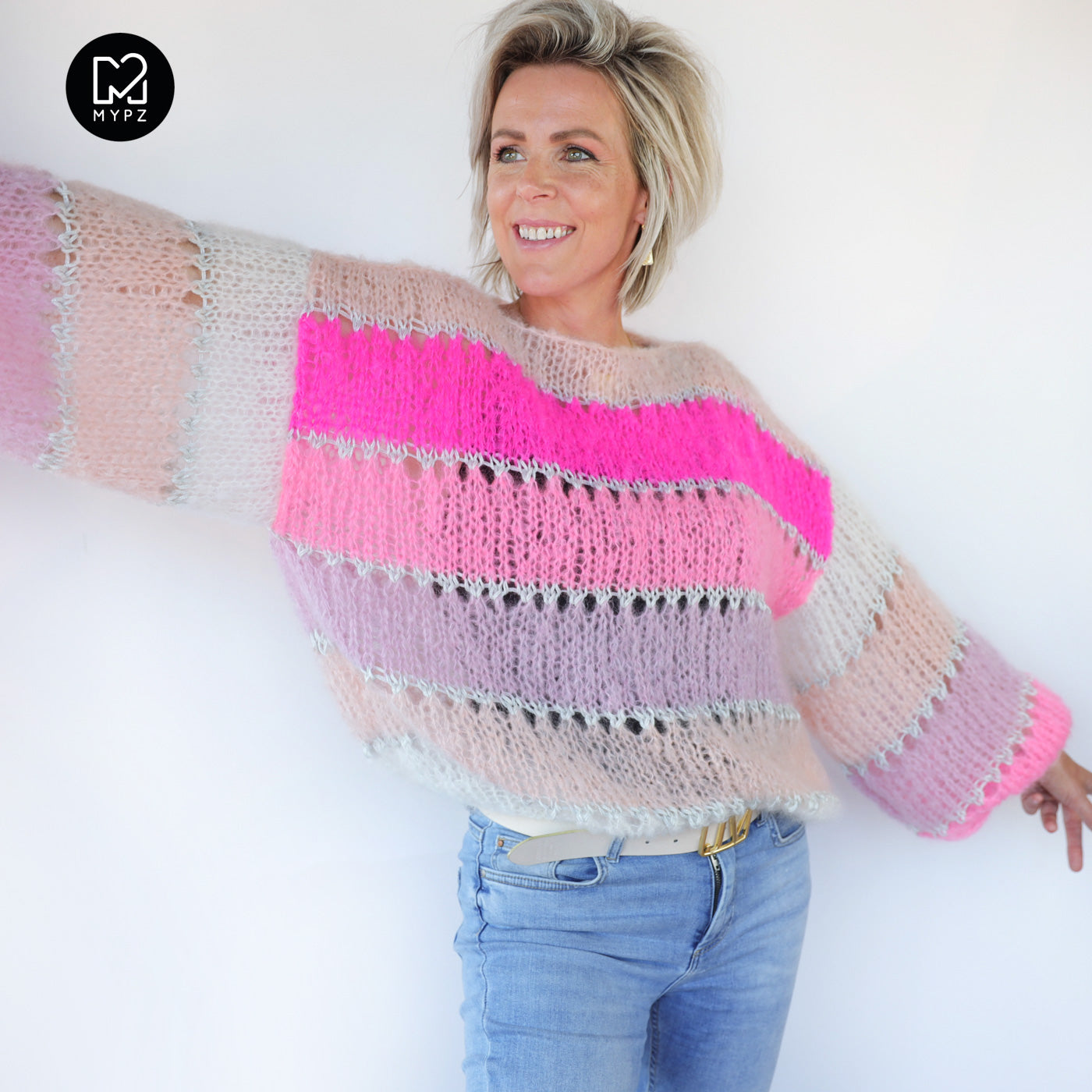 Strickanleitung – MYPZ Light Mohair Pullover Evita No10 (ENG-NL-DE)