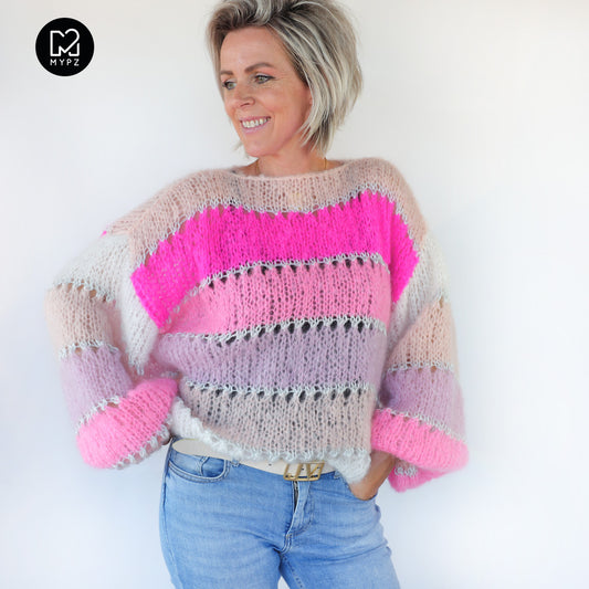 Strickanleitung – MYPZ Light Mohair Pullover Evita No10 (ENG-NL-DE)