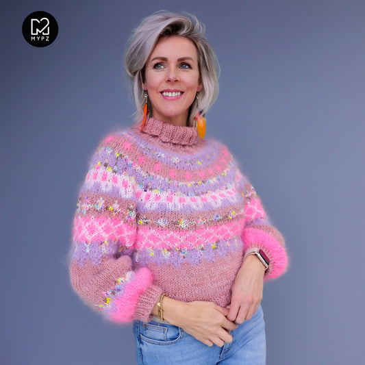 Strickanleitung – MYPZ Nordic top-down sweater Lovely No6 (ENG-NL-DE)