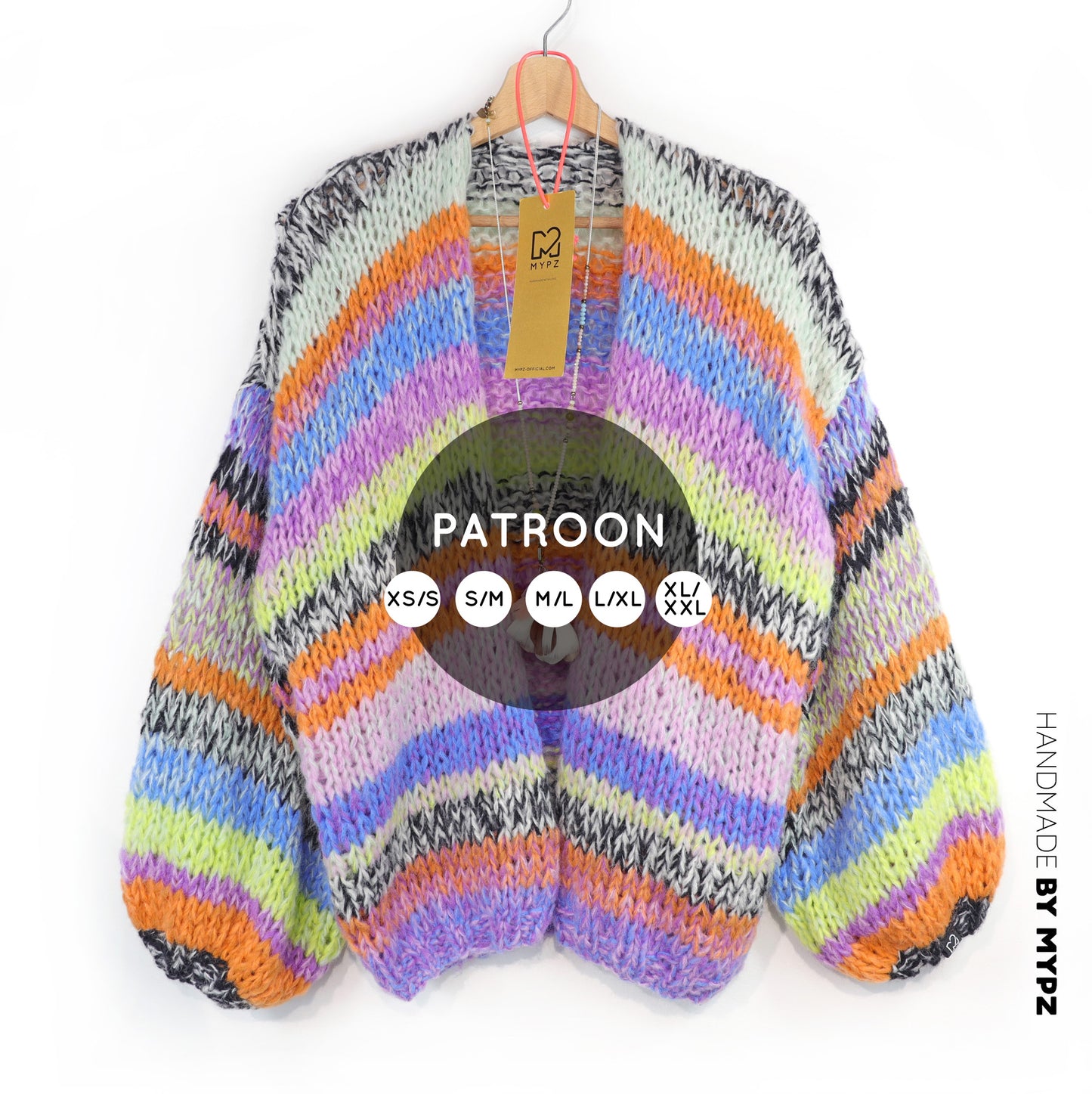 Strickanleitung – MYPZ Chunky Alpaca Cardigan Fluffy No.12 (ENG-NL-DE)