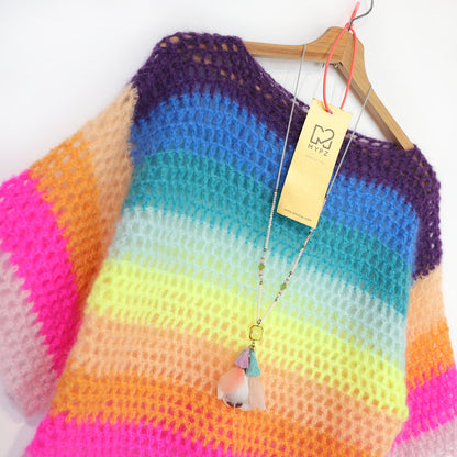 Light Mohair top Rainbow