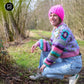 Häkelset - MYPZ Granny square mohair cardigan Purple-Candy (ENG-NL-DE)