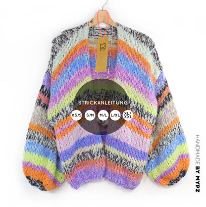 Strickanleitung – MYPZ Chunky Alpaca Cardigan Fluffy No.12 (ENG-NL-DE)