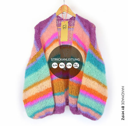 Strickanleitung – MYPZ Basic Light Mohair Cardigan Crystal No10 (ENG-NL-DE)