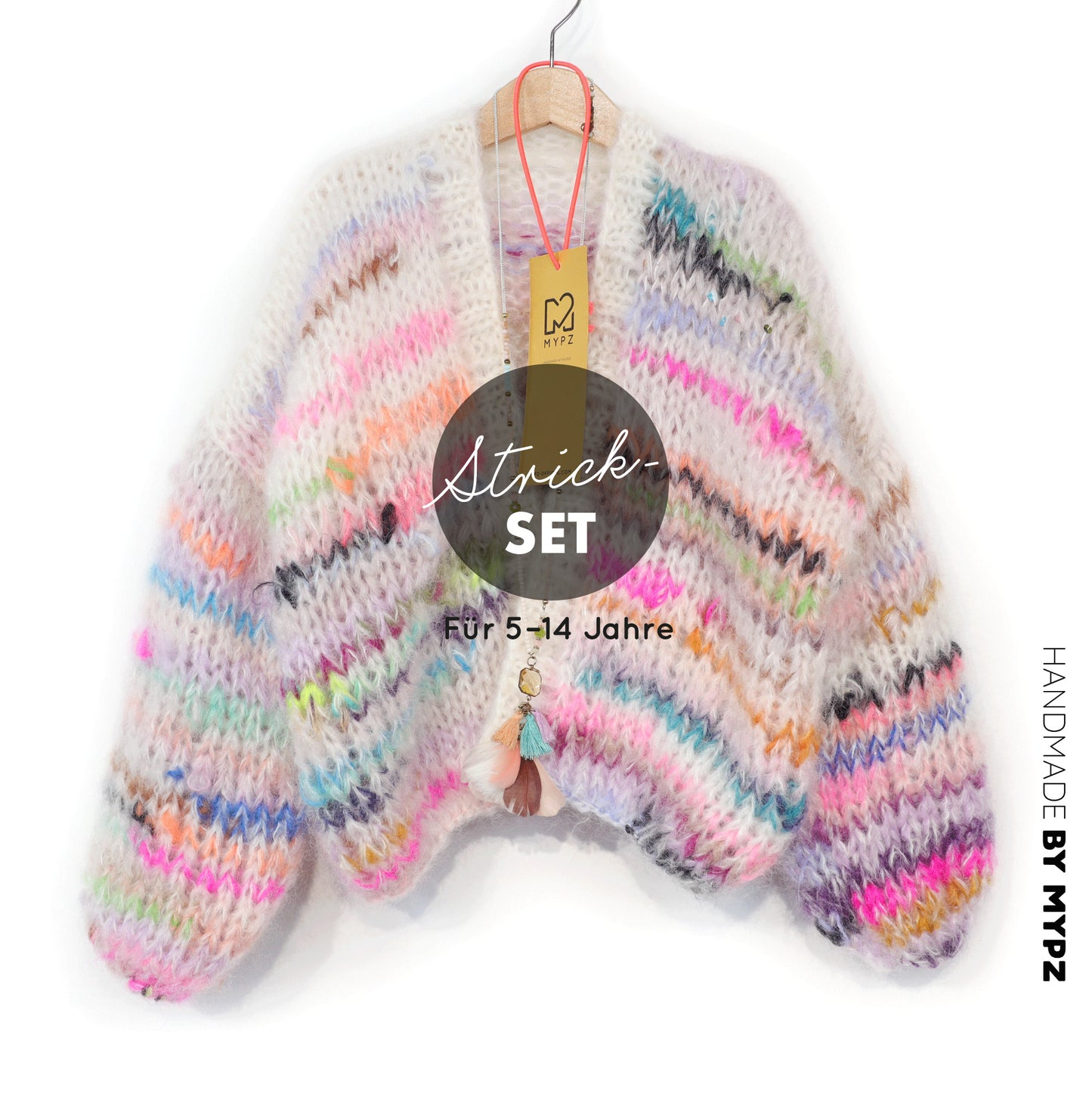 Strickset – MYPZ Chunky Mohair Cardigan Scrap Yarn No12 (ENG-NL-DE)