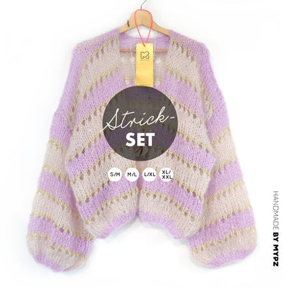Strickset – MYPZ Light Mohair Cardigan Macha No10 (ENG-NL-DE-FR-ES)