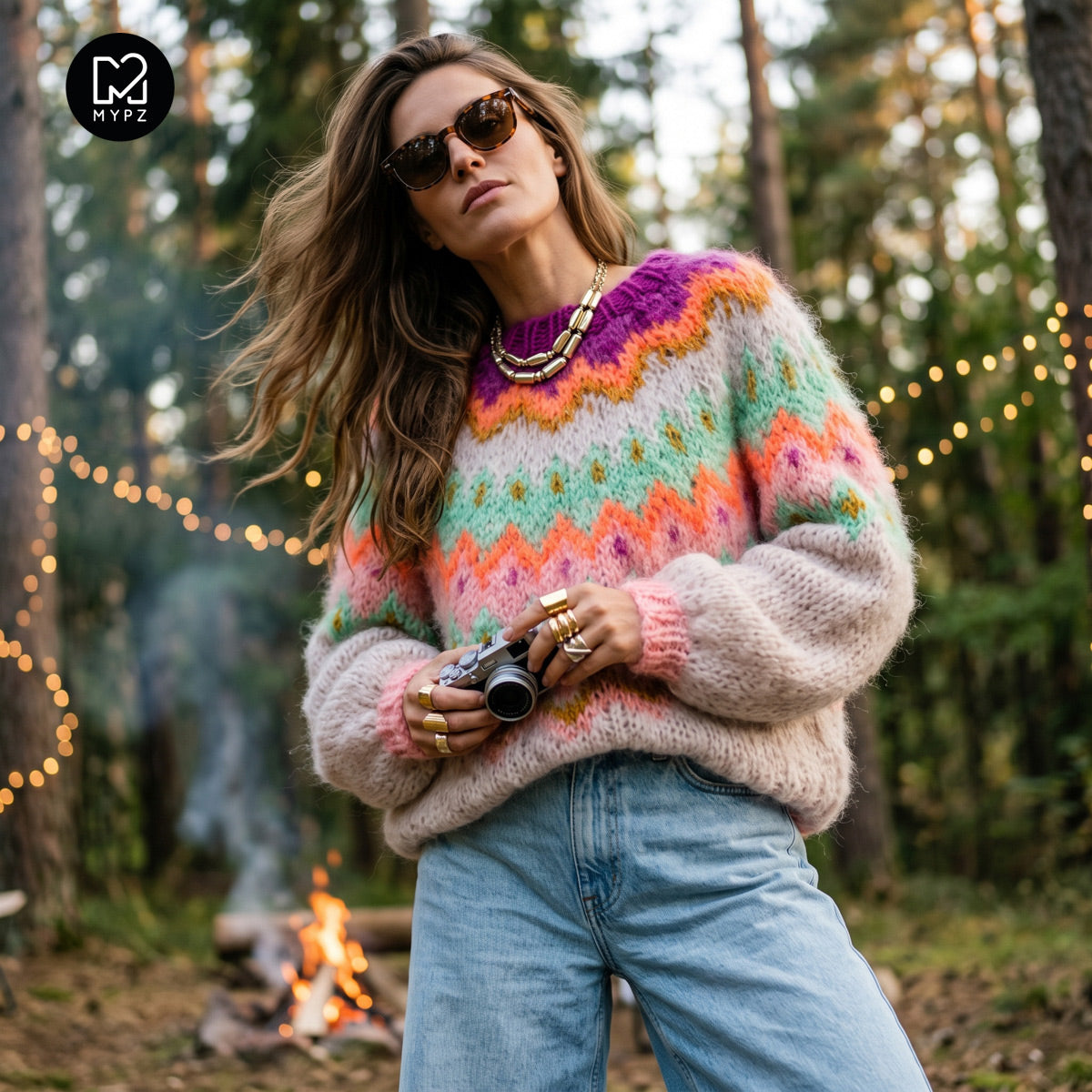 Strickmuster – MYPZ Chunky Topdown Mohair-Pullover Snowberry Nr.12 (ENG-DE-NL-ES-FR-IT-DA-SV-NO)