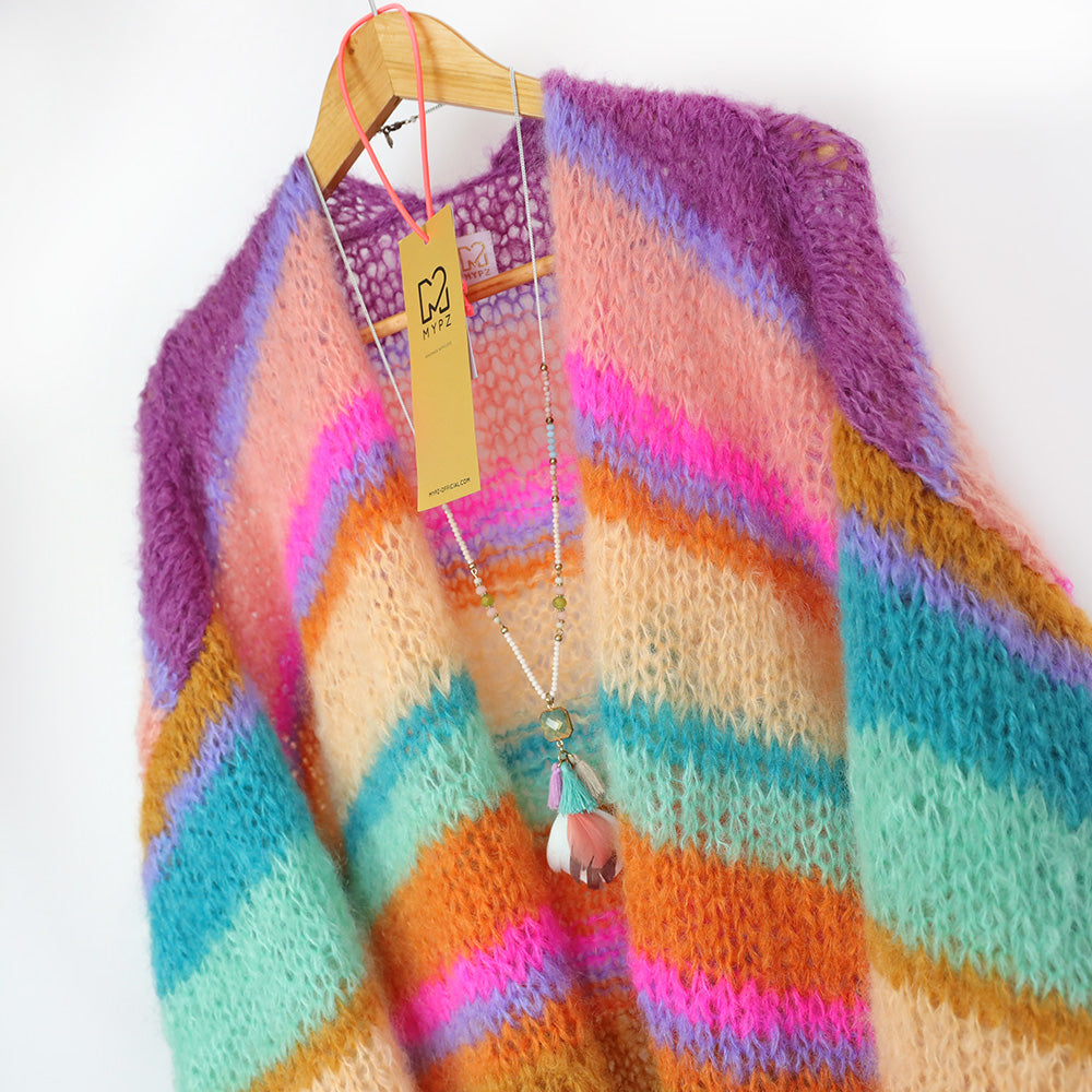 MYPZ Light Mohair Cardigan Crystal