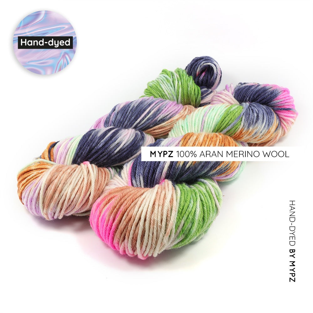 MYPZ Duo skeins Aran merino Blossom