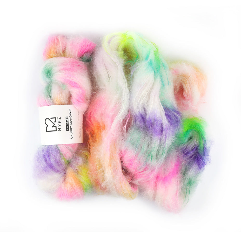 MYPZ Chunky kidmohair – hand-dyed Happy Mess