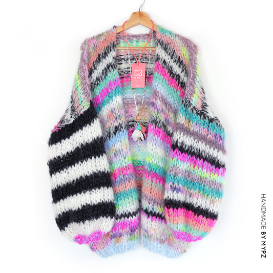 Strickanleitung– MYPZ Chunky Mohair Cardigan Indian Summer No.15 (ENG-NL-DE-NO)
