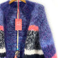 MYPZ Miss Blue Chunky mohair raglan cardigan