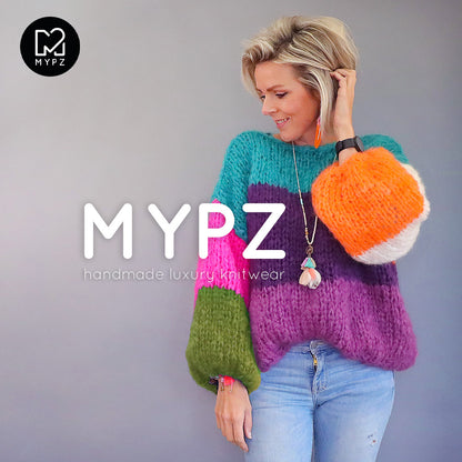 Strickanleitung – MYPZ basic chunky mohair pullover Mila No15 (ENG-NL-DE-FR-ES)