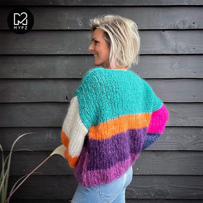 Strickanleitung – MYPZ basic chunky mohair pullover Mila No15 (ENG-NL-DE-FR-ES)
