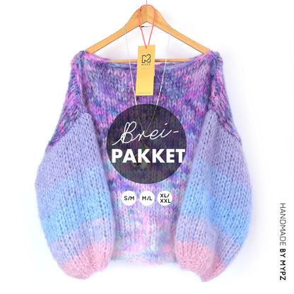 Strickset – MYPZ Basic Chunky Pullover Heliotrope No15 (ENG-NL-DE-FR-ES)