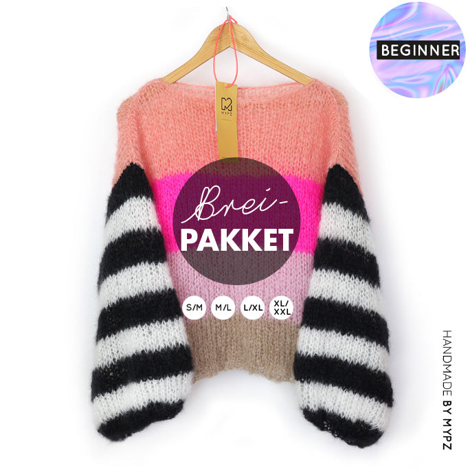Strickset – MYPZ Basic Light Mohair Pullover Emily no10 (ENG-NL-DE)