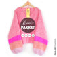 Knitting Kit – MYPZ Basic Light Mohair v-neck Pullover Coral no10 (ENG-NL)
