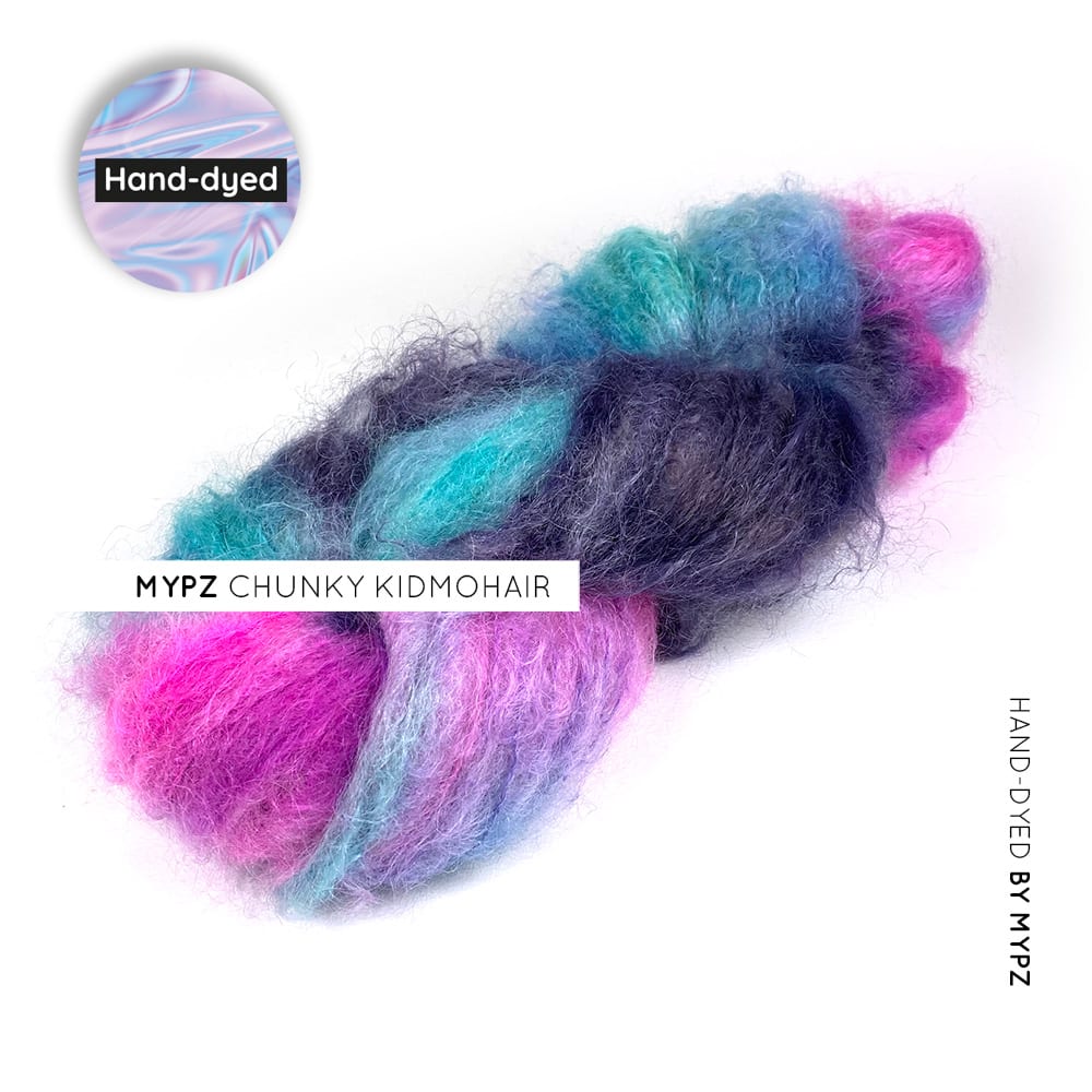 MYPZ chunky kidmohair RAW mixed blue