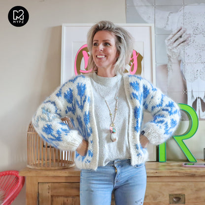 Strickset – MYPZ Chunky Tulpen-Strickjacke Nr. 9 (ENG-NL-DE)