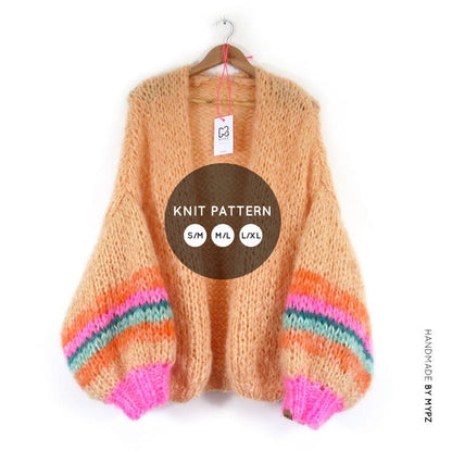 Strickset – MYPZ Basic Chunky Cardigan No.15 (ENG-NL-DE-ES-FR)