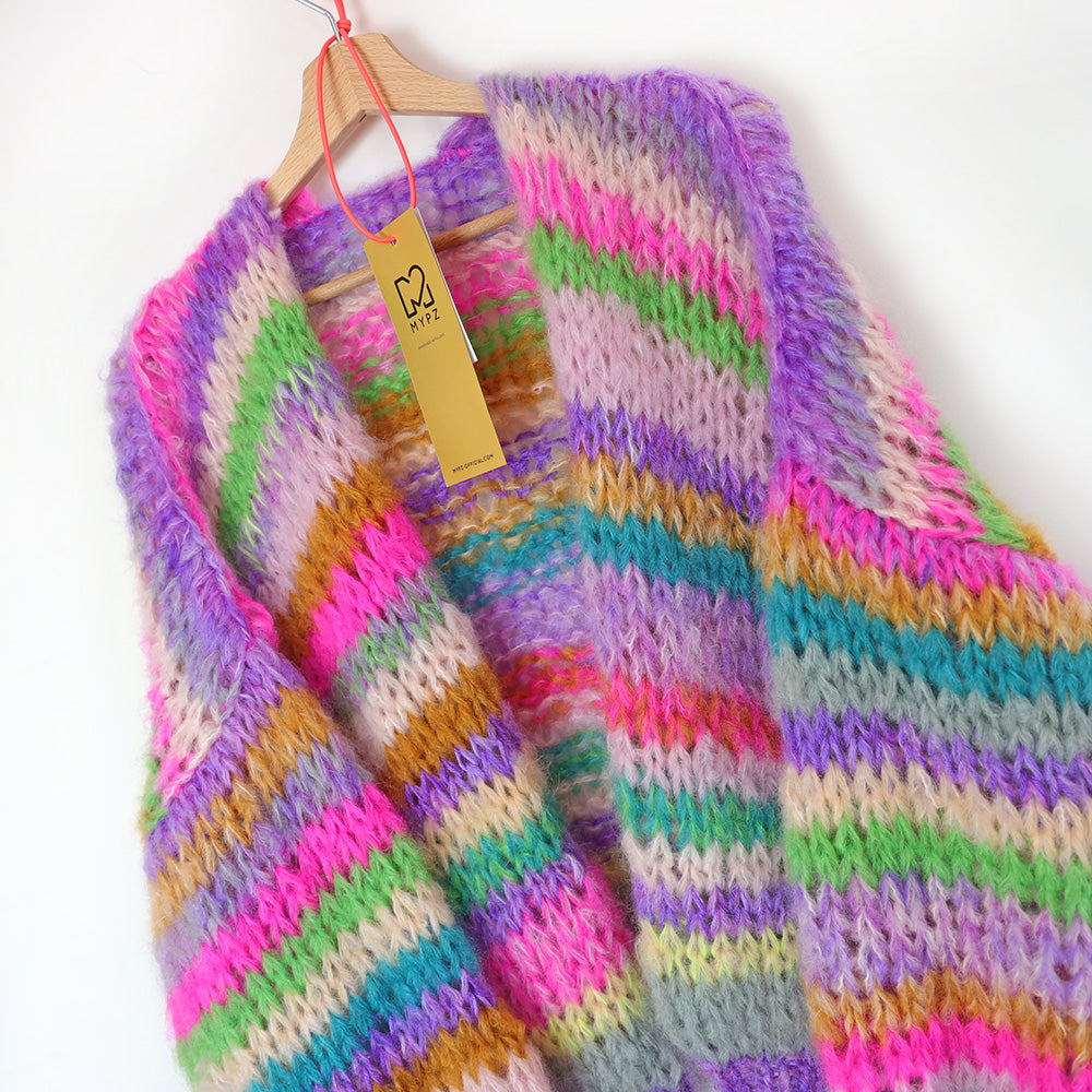 MYPZ Short Chunky Mohair Cardigan Aurora!