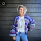 MYPZ Short Chunky Mohair Cardigan RAW Blue