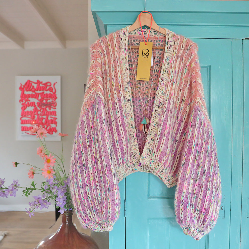 Short chunky knit outlet cardigan