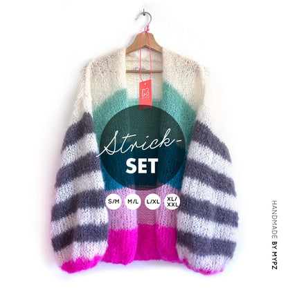 MYPZ Strickset light mohair cardigan Flow no10